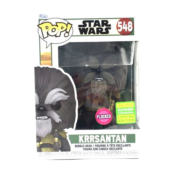 Funko Pop! Star Wars Krrsantan Bobblehead Flocked Figure 548 SDCC 2022 Exclusive - Picture 1 of 6